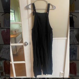 Black overalls